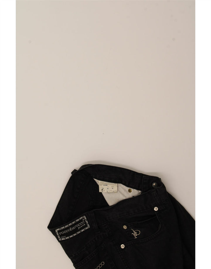 ROCCOBAROCCO Womens Straight Jeans W30 L26 Black Cotton Vintage Roccobarocco and Second-Hand Roccobarocco from Messina Hembry 