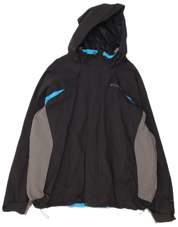 Columbia Muška kišna jakna Omni-Shield s kapuljačom UK 44 2XL crna boja