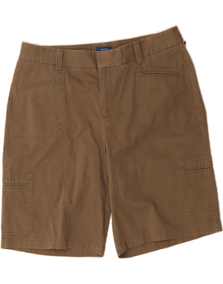 DOCKERS Womens Cargo Shorts US 14 XL W36 Brown Cotton Vintage Dockers and Second-Hand Dockers from Messina Hembry 