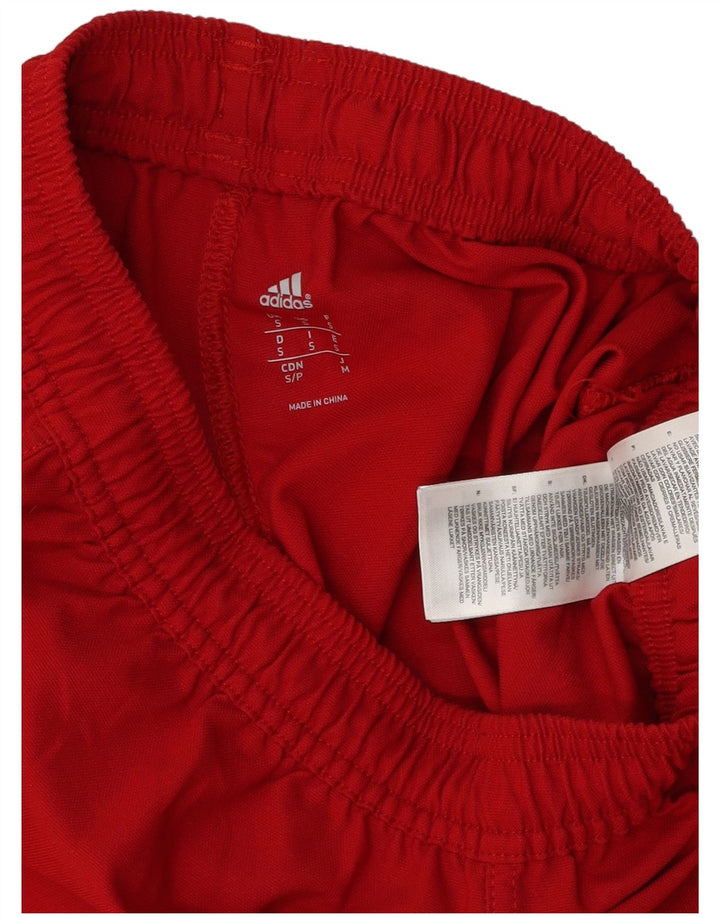 Adidas ženske kratke sportske hlače Climacool Graphic UK 8, mali crveni poliester