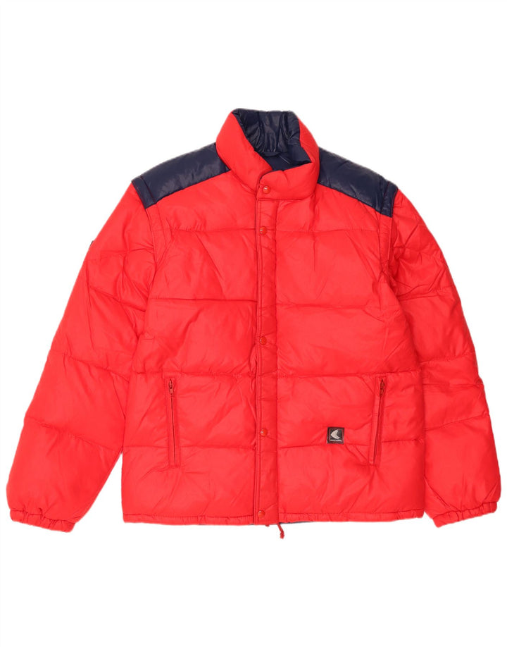 Vintage muška podstavljena jakna IT 44 XS Red Colourblock poliamid