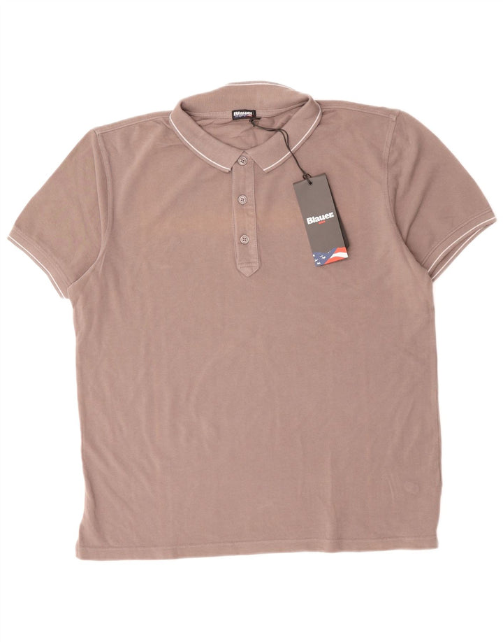 BLAUER muška polo majica XL sivi pamuk