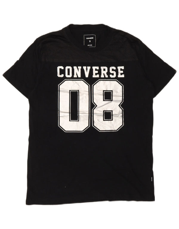 Converse Muška majica kratkih rukava s grafičkim motivima Mala crna pamučna majica