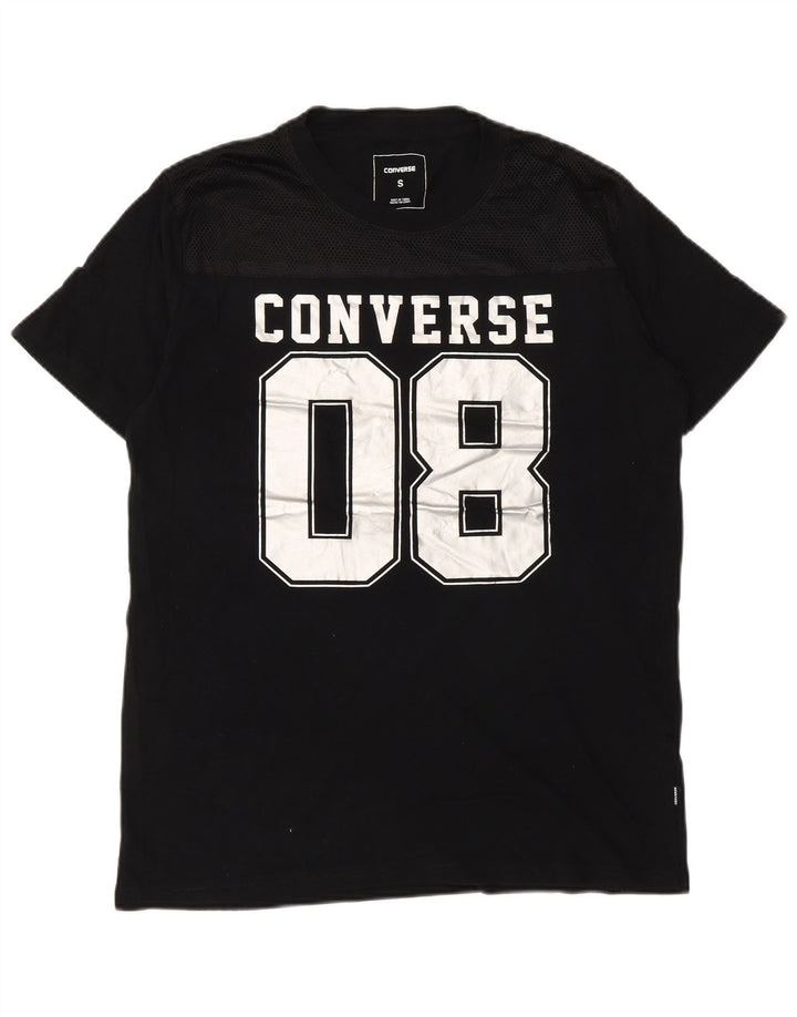 Converse Muška majica kratkih rukava s grafičkim motivima Mala crna pamučna majica