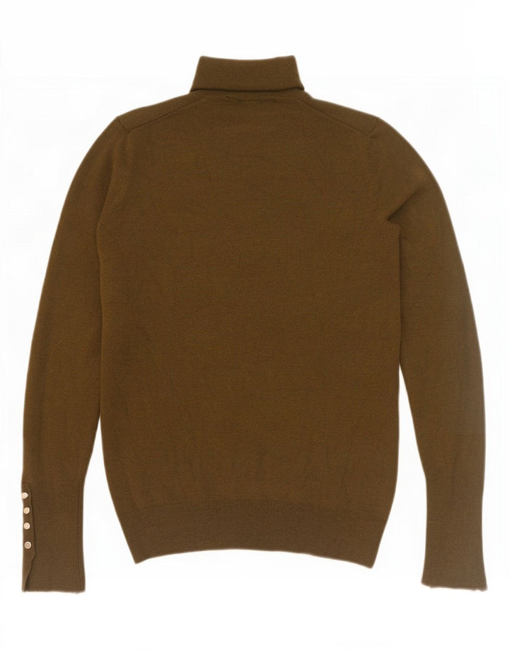 Zara ženski pulover s rol izrezom UK 10 Small kaki