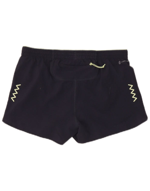 Adidas ženske kratke sportske kratke hlače Aeroready UK 14 srednje tamnoplavi poliester