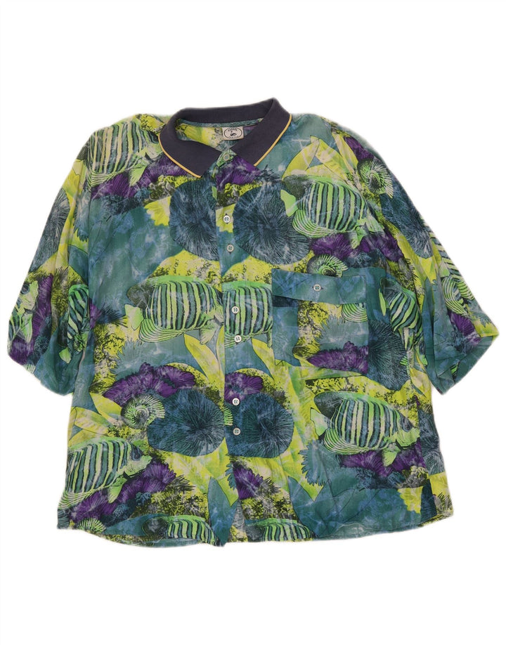 CARREL Mala muška košulja kratkih rukava s apstraktnim uzorkom, višebojna