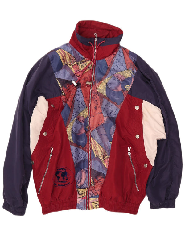 VINTAGE muška gornja jakna trenirke s grafičkim motivima 2XL tamnoplave boje