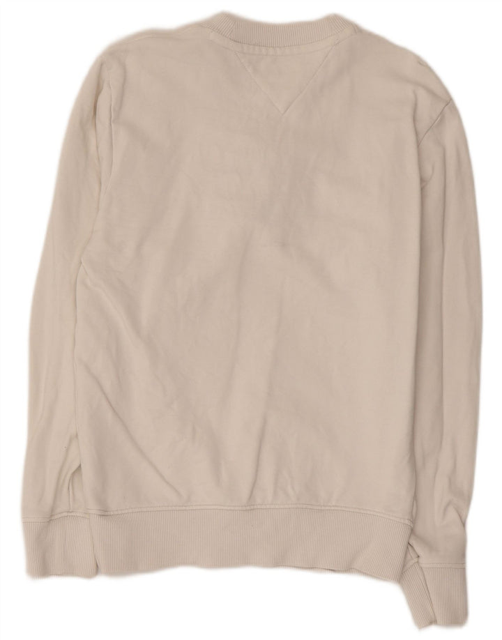 TOMMY HILFIGER Ženska majica s grafičkim motivima UK 6 XS Bijeli pamuk