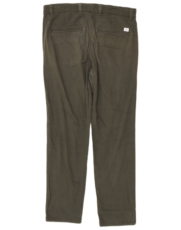 Jack & Jones Mens Slim Chino Trousers W32 L30 Khaki Cotton