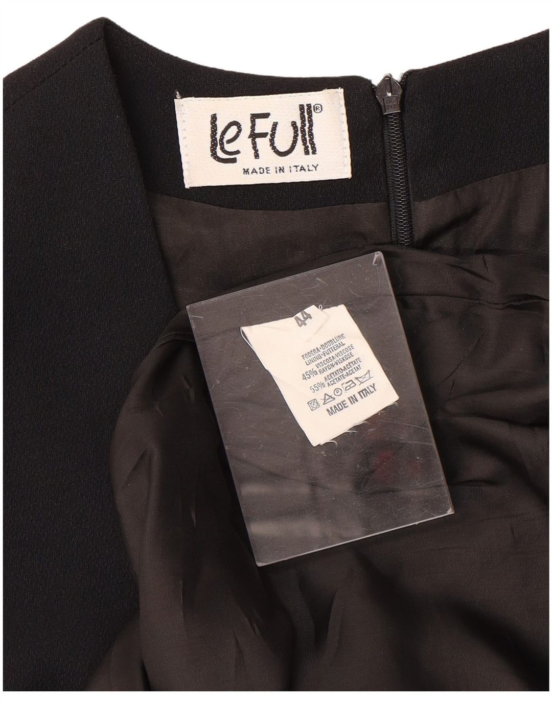 LE FULL Womens Sleeveless Sheath Dress IT 44 Medium Black Viscose