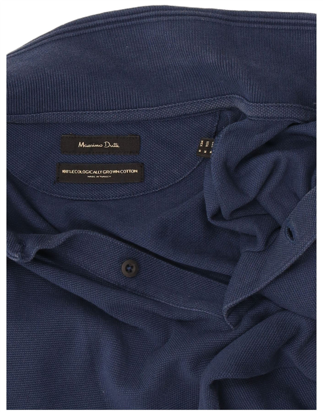 Massimo Dutti muška polo majica Srednje tamnoplavi pamuk