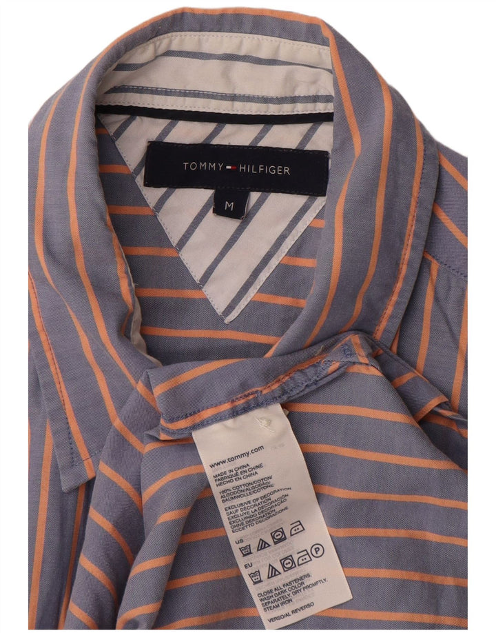 TOMMY HILFIGER Muška košulja kratkih rukava, pamuk na srednje plave pruge