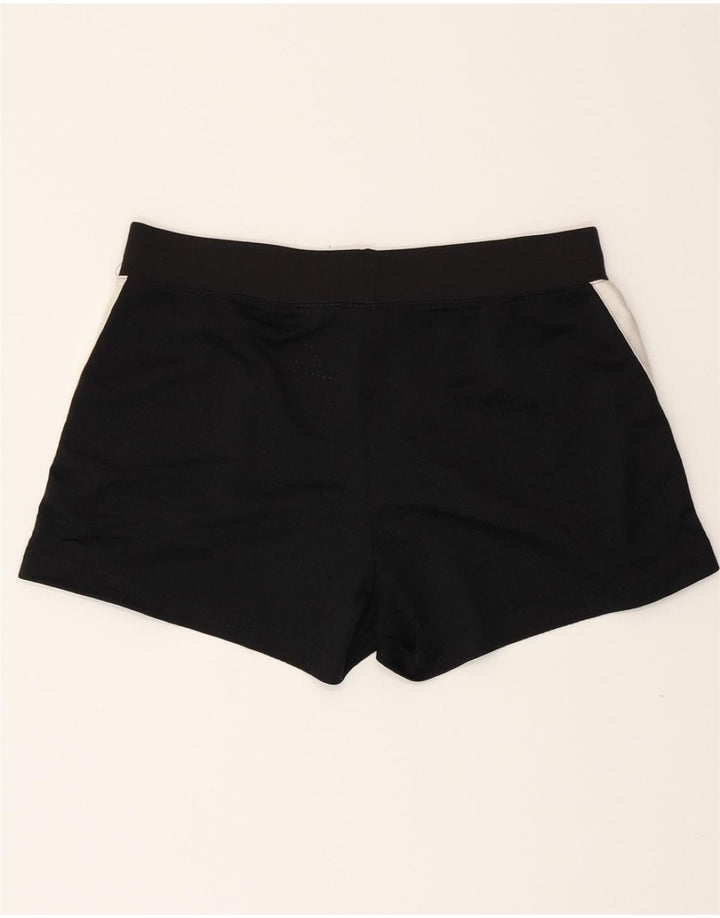 NIKE Womens Sport Shorts US 8/10 Medium  Black Colourblock Polyester Vintage Nike and Second-Hand Nike from Messina Hembry 