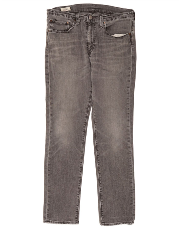 Levi's muške uske traperice W34 L32 sivi pamuk