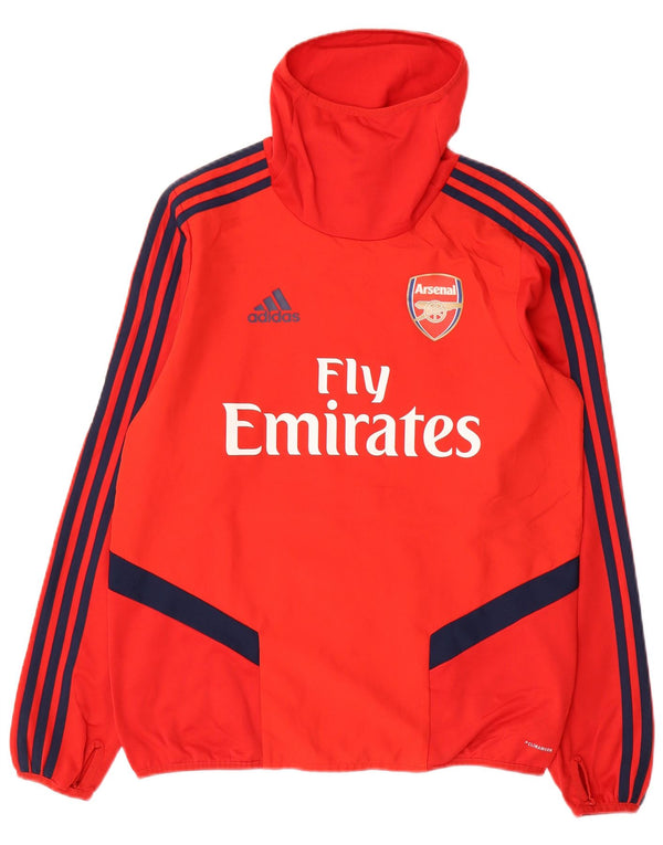 ADIDAS Boys Arsenal Pulover Trenirka Top 13-14 Years Red Colourblock