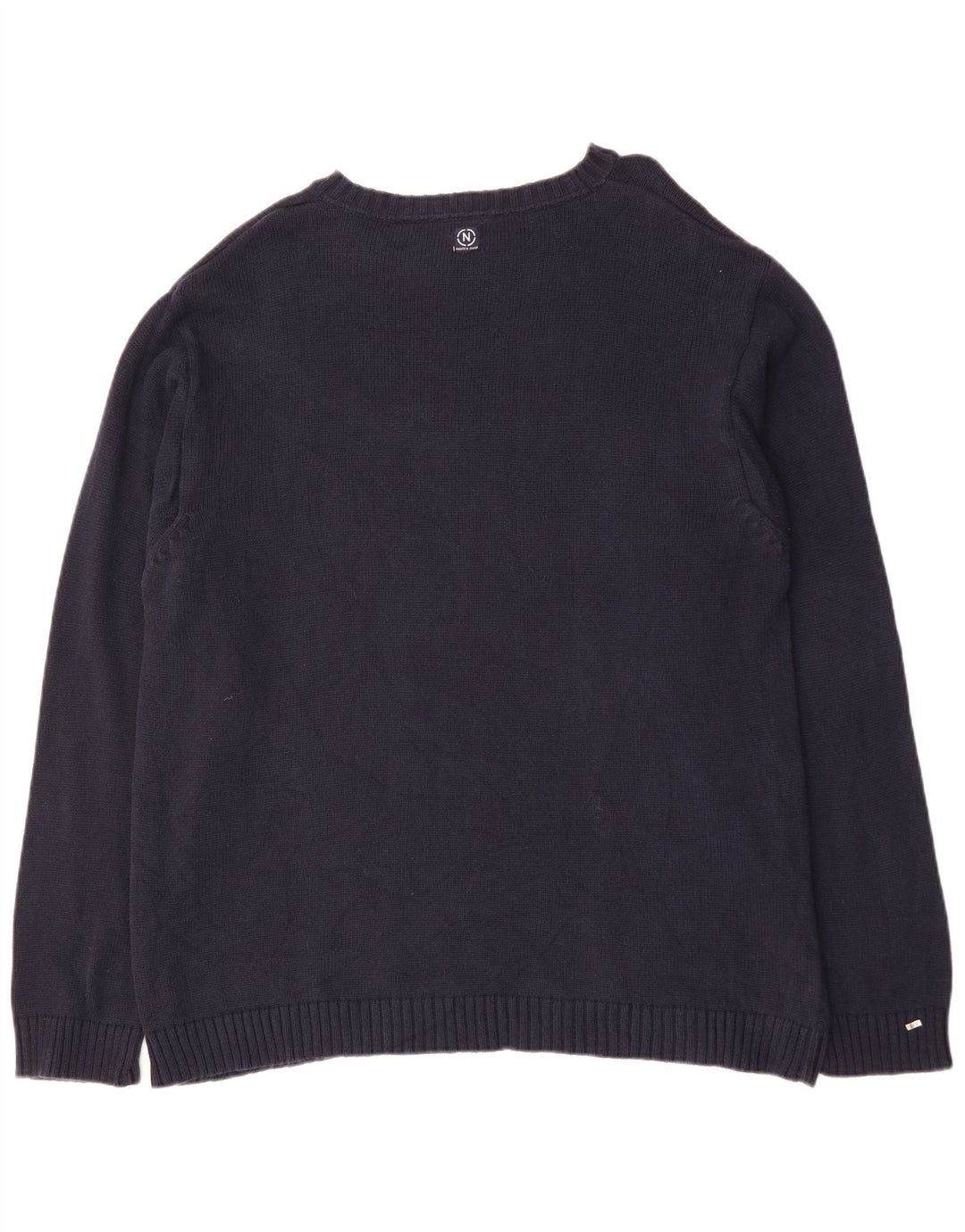 NAUTICA Muški pulover s okruglim izrezom 2XL tamnoplavi pamuk