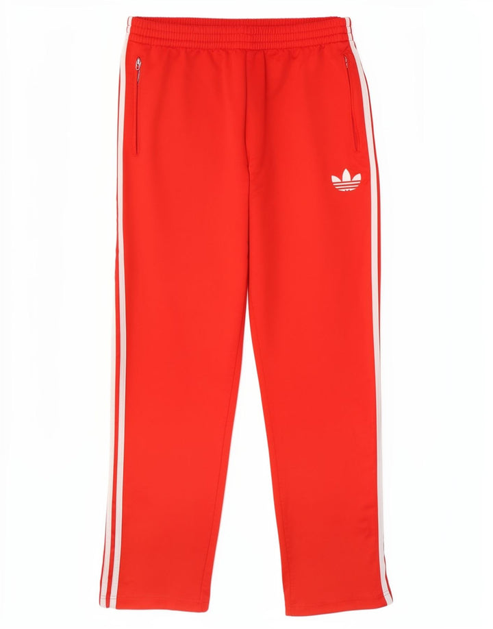 Adidas muške trenirke srednje crvene poliesterske hlače