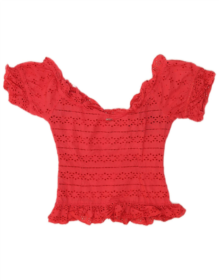 Guess ženski gornji dio kratke bluze UK 10 Small Pink