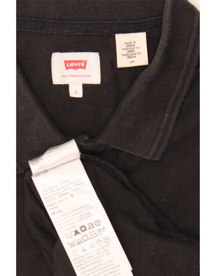 Levi's muška polo majica velika crna pamučna