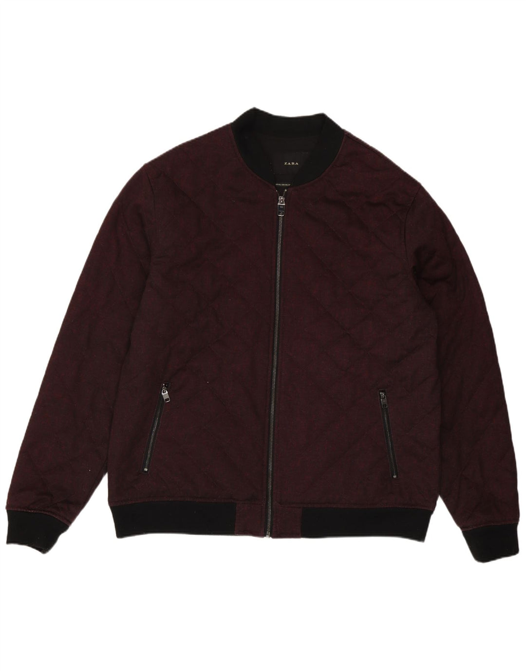 Zara muška prošivena bomber jakna UK 44 2XL Bordo