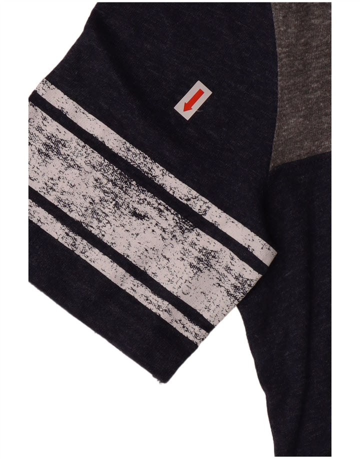 Reebok ženska majica kratkih rukava s grafičkim motivima UK 14 velika tamnoplava poliester