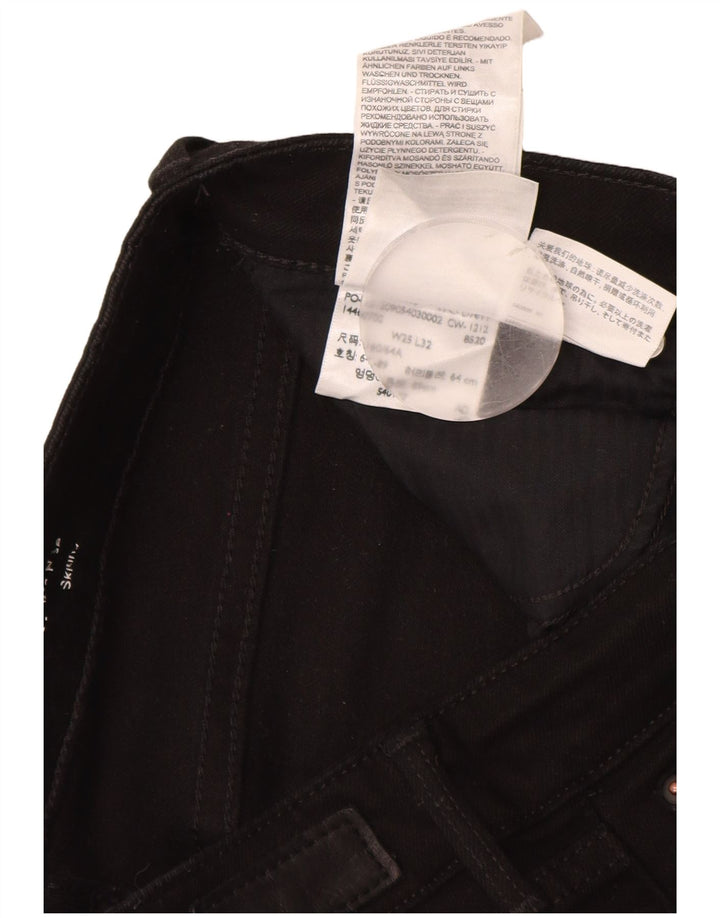 LEVI'S ženske uske traperice s blagim oblinama modernog rasta W25 L30 crni pamuk