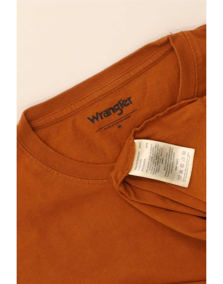 Wrangler muška majica dugih rukava srednje smeđe pamučne boje