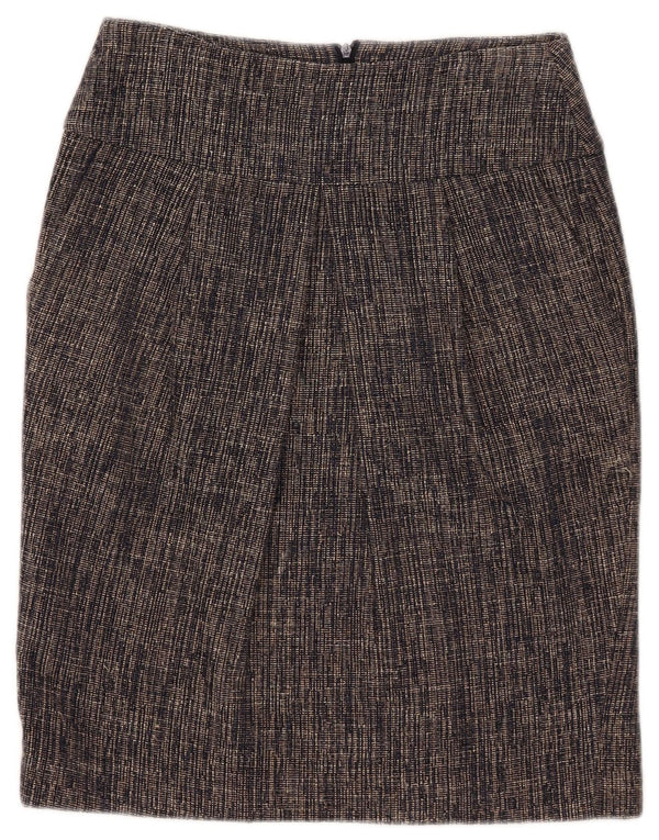 Hobbs ženska pencil suknja UK 8 Mala W28 tamnoplava viskoza s pjegama