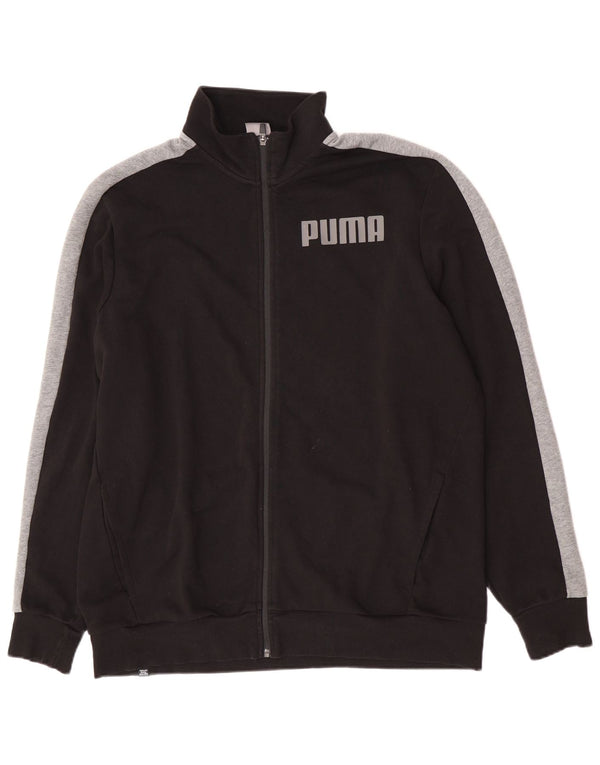 Puma muška trenirka s grafičkim motivima, gornja jakna 2XL, crni pamuk u boji