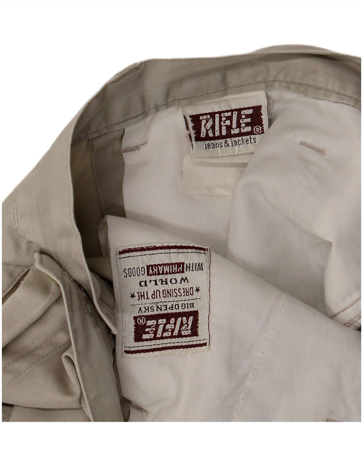 Muške kratke chino hlače s klinovima za pušku W36 velike bež boje