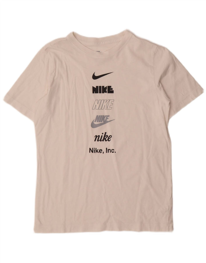 NIKE Boys Graphic T-Shirt Top 13-14 Years XL bijeli pamuk
