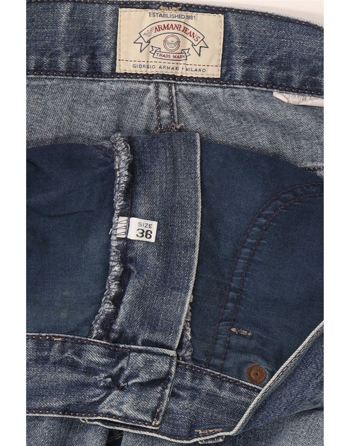 Armani Jeans muške ravne traperice W36 L28 plave