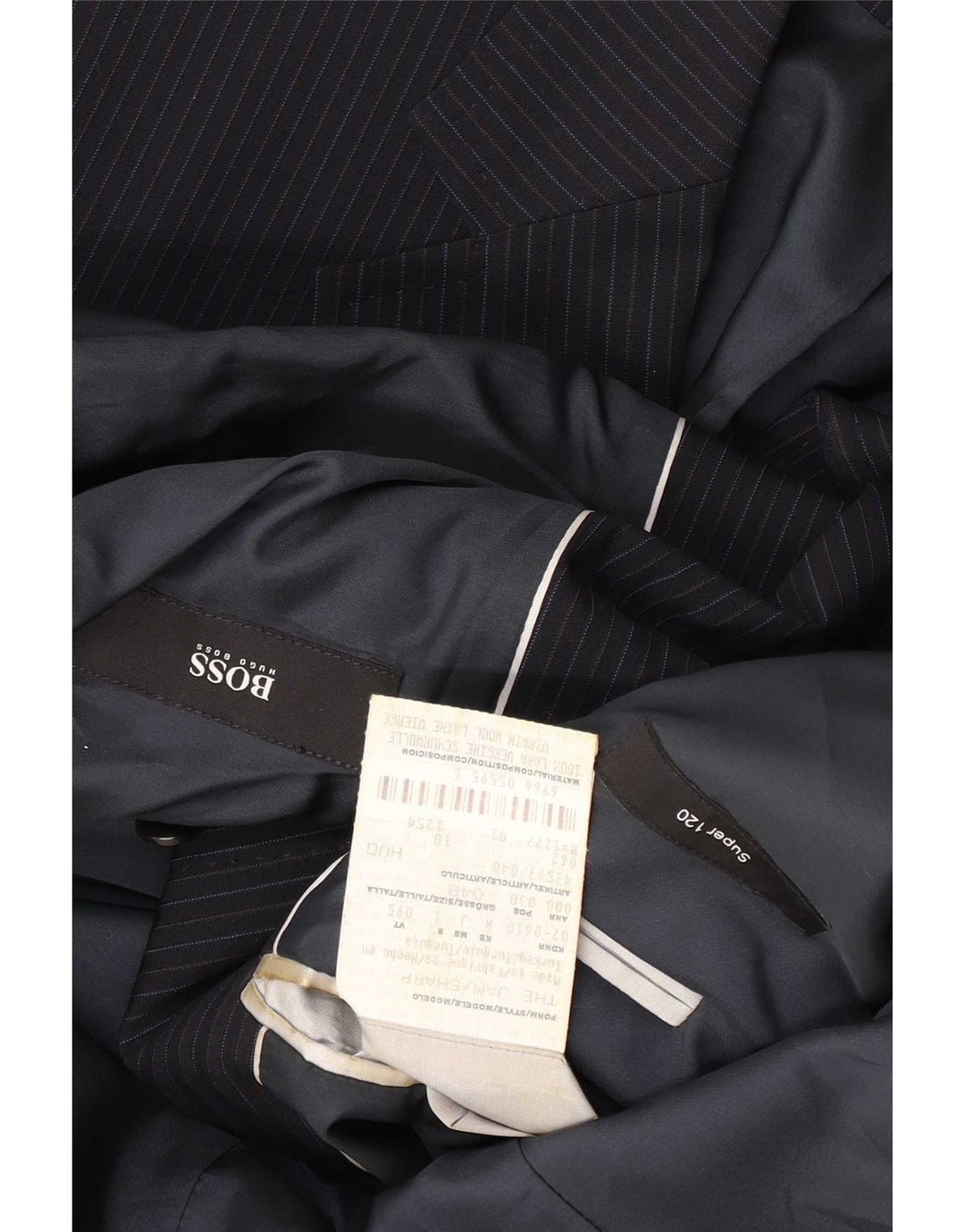 Hugo Boss muška jakna s 2 gumba EU 48 srednje tamnoplave pruge