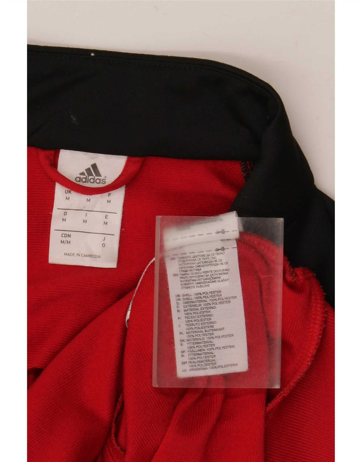Adidas muška gornja jakna trenirke srednje crvene boje od poliestera