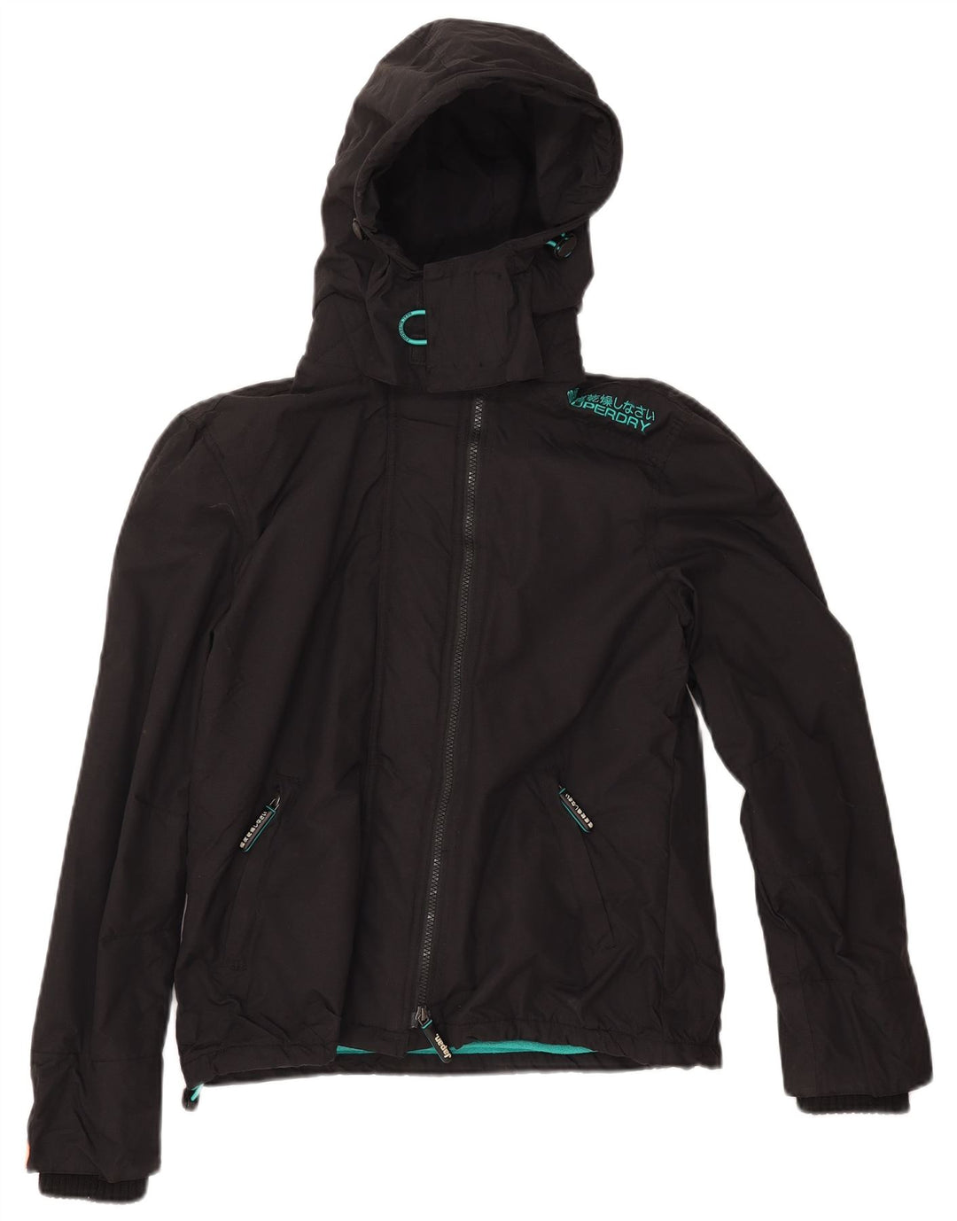 Superdry ženska jakna vjetrovka s kapuljačom The Windcheater UK 16 velika crna