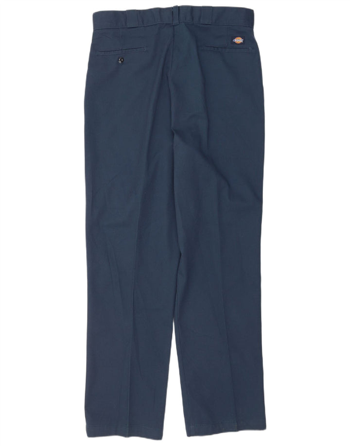 Dickies muške ravne chino hlače W38 L34 tamnoplavi poliester