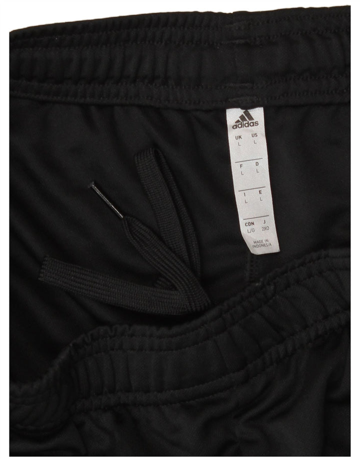 Adidas ženske hlače od trenirke velike crne pruge od poliestera