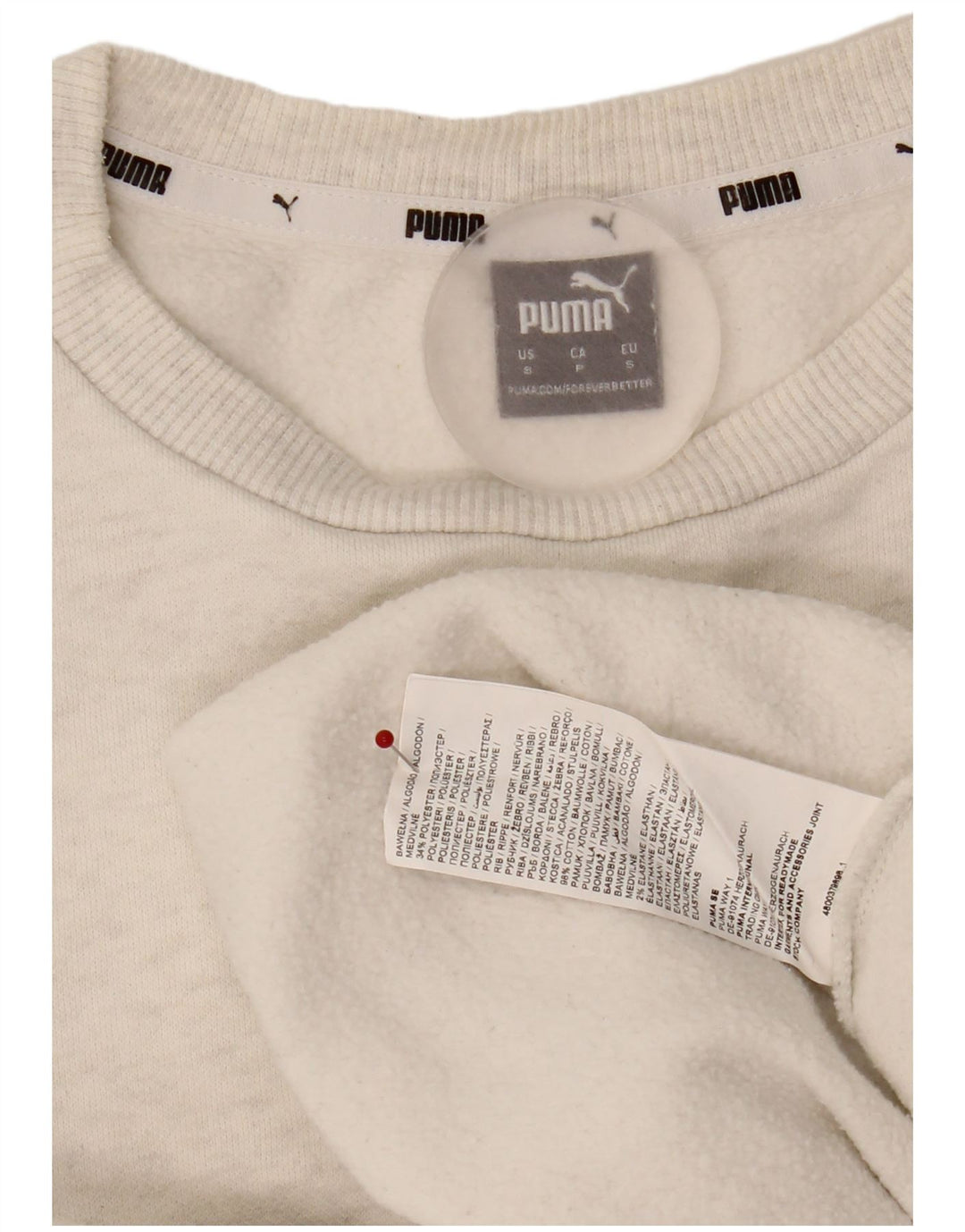 Puma ženska majica s motivima prekomjerne majice UK 10 Small Grey Cotton