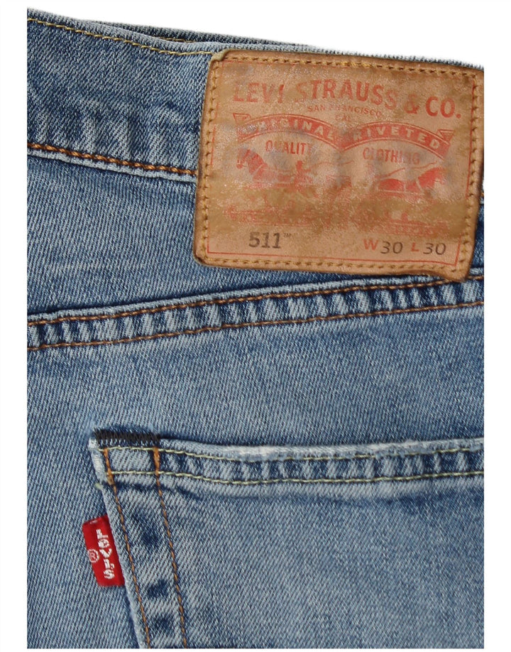 LEVI'S muške 511 uske traperice W30 L30 plavi pamuk