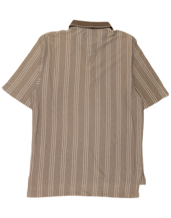 NIKE muška polo majica UK 39/41 srednje bež na pruge