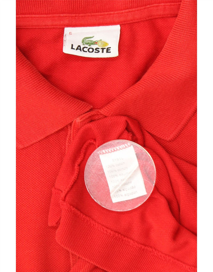 Lacoste muška polo majica veličine 5, veliki crveni pamuk
