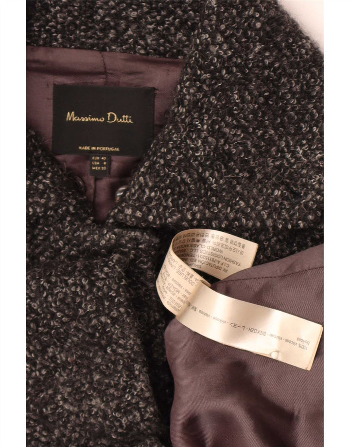Ženski kaput Massimo Dutti EU 40 od srednje sive pjegave viskoze