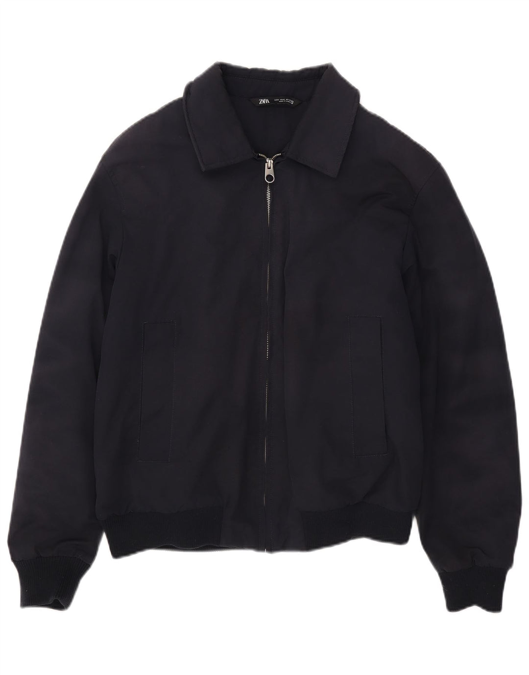 Zara muška bomber jakna UK 38 Srednji tamnoplavi poliester