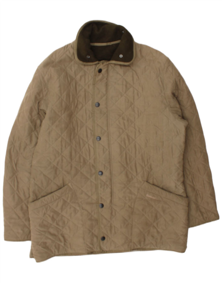 Barbour muška prošivena jakna UK 42 XL bež poliester