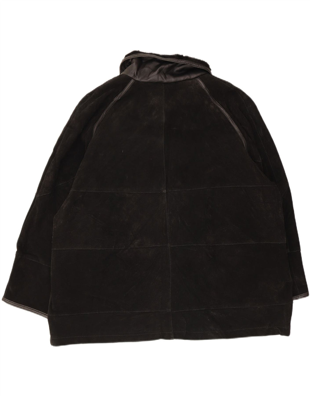 Neuville ženska jakna od brušene kože UK 26/28 5XL crna koža