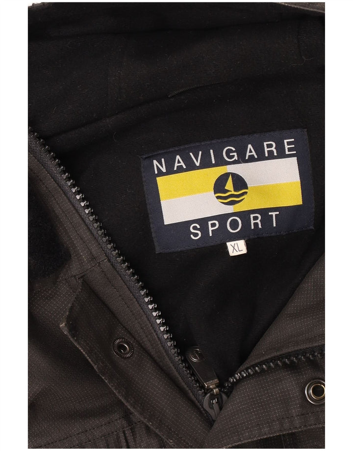 NAVIGARE muška vjetrovka s kapuljačom UK 42 XL siva