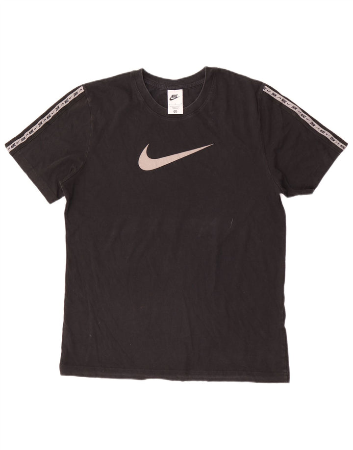 Nike muška majica kratkih rukava s grafičkim motivima srednje crne boje, pamuk