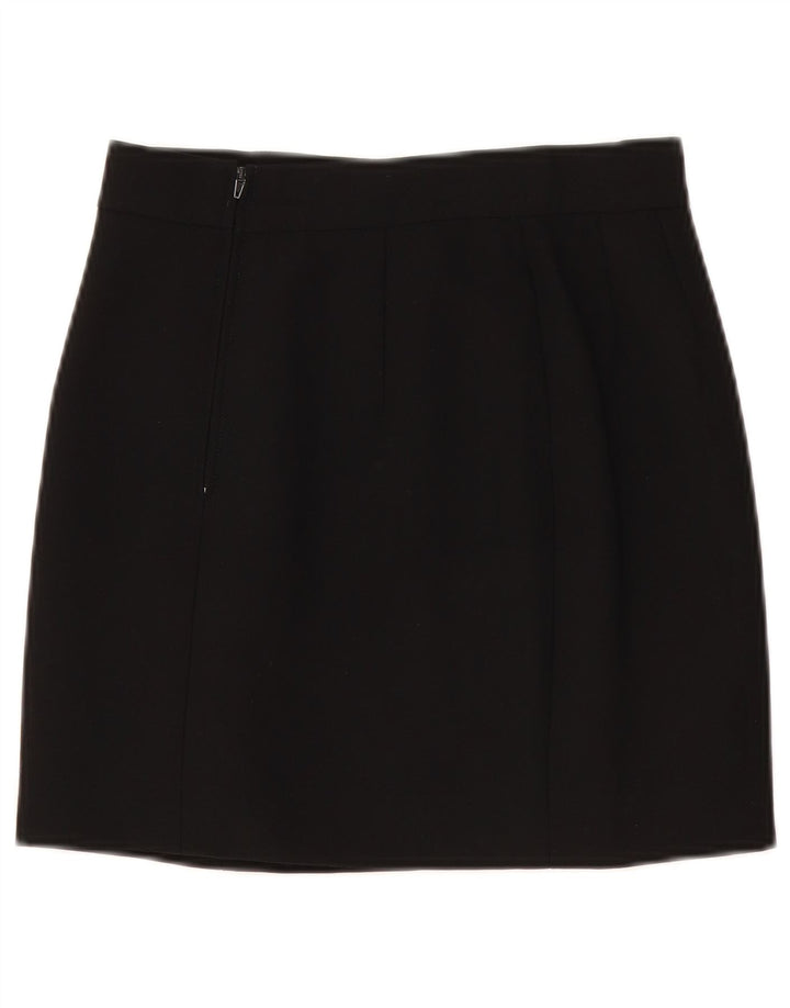 SPORTSTAFF Womens Mini Skirt UK 12 Medium W28  Black Wool