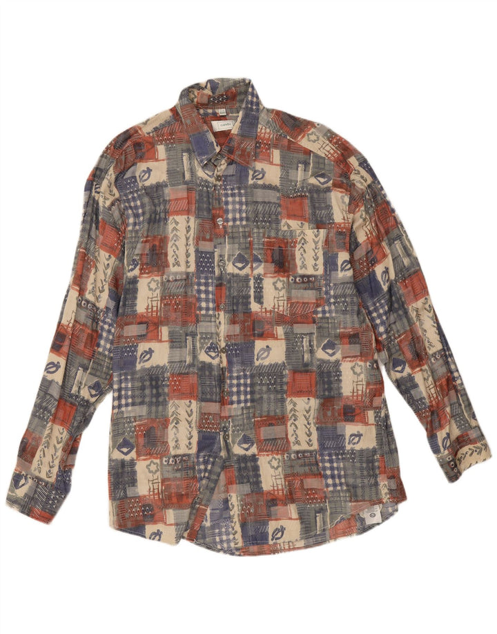 Canda muška košulja veličina 41/42 16 1/2 velika raznobojna patchwork viskoza